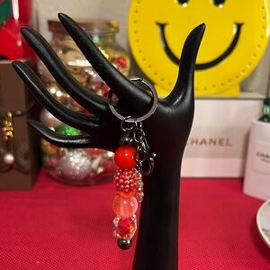 Bag Charm with acrylic beads